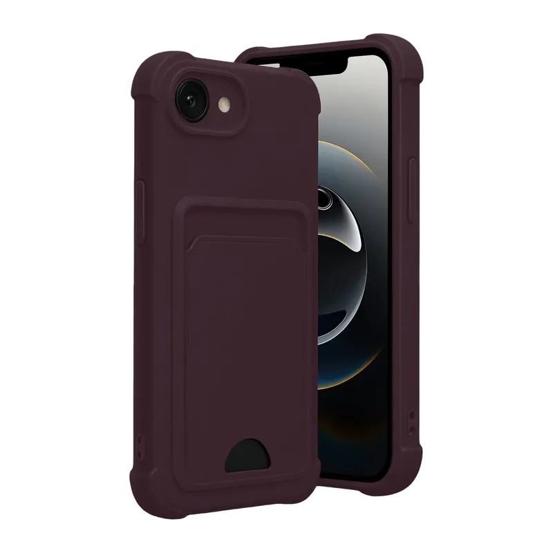 Apple iPhone 16E Uyumlu Kelvin Kartvizitli Silikon - Derin Mor
