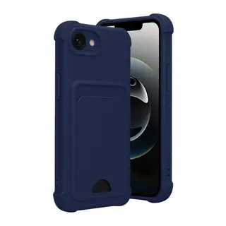 Apple iPhone 16E Uyumlu Kelvin Kartvizitli Silikon - Lacivert