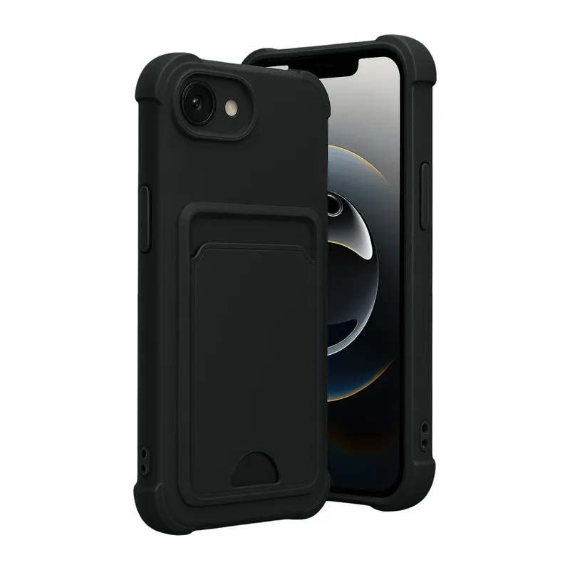 Apple iPhone 16E Kelvin Kartvizitli Silikon - Siyah