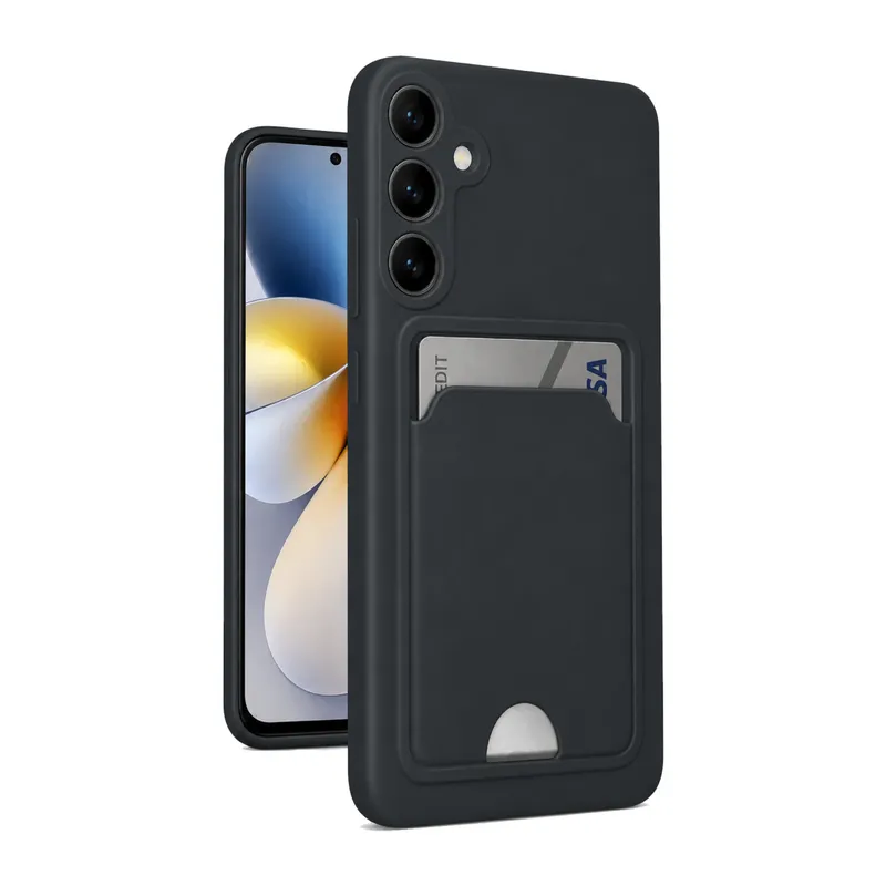 Samsung Galaxy S24 Uyumlu Kelvin Kartvizitli Silikon - Siyah