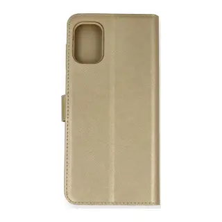 Samsung Galaxy M51 Uyumlu Trend S Plus Kapaklı Kılıf - Gold