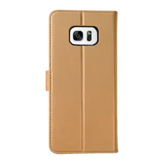 Samsung Galaxy S7 Uyumlu Edge Trend S Plus Kapaklı Kılıf - Gold