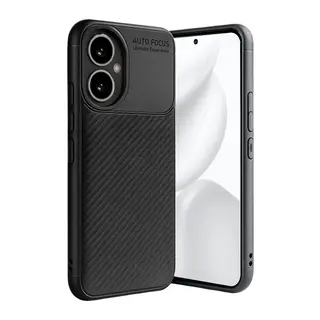Honor 400 Uyumlu Kılıf Auto Focus Karbon Kapak - Siyah