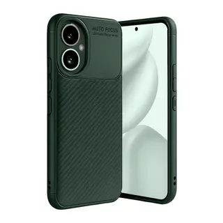 Honor 400 Uyumlu Kılıf Auto Focus Karbon Kapak - Koyu Yeşil