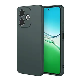 Oppo A5 Pro 4G Uyumlu First Silikon - Koyu Yeşil