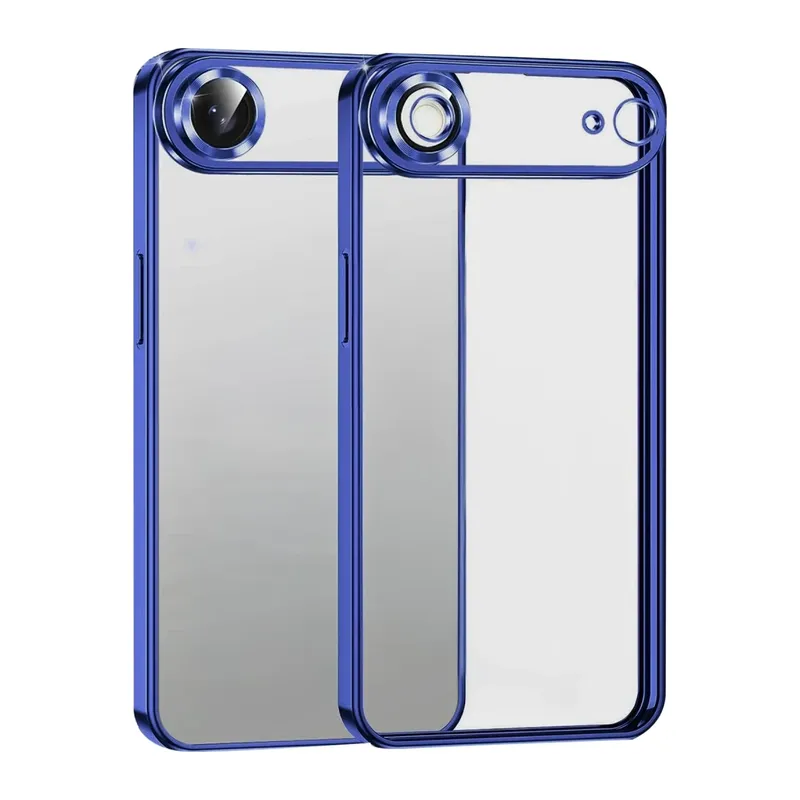 Apple iPhone 17 Air Uyumlu Lensli Silikon - Lacivert