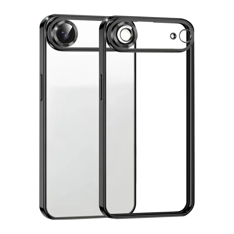 Apple iPhone 17 Air Uyumlu Lensli Silikon - Siyah