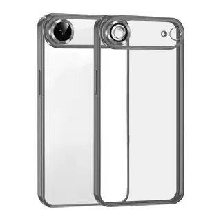 Apple iPhone 17 Air Uyumlu Lensli Silikon - Titan Gri