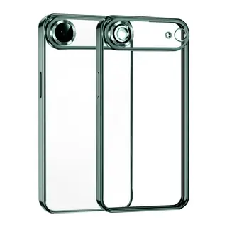Apple iPhone 17 Air Uyumlu Lensli Silikon - Yeşil