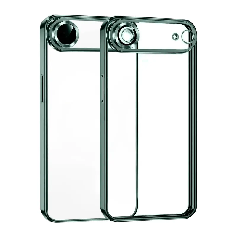 Apple iPhone 17 Air Uyumlu Lensli Silikon - Yeşil