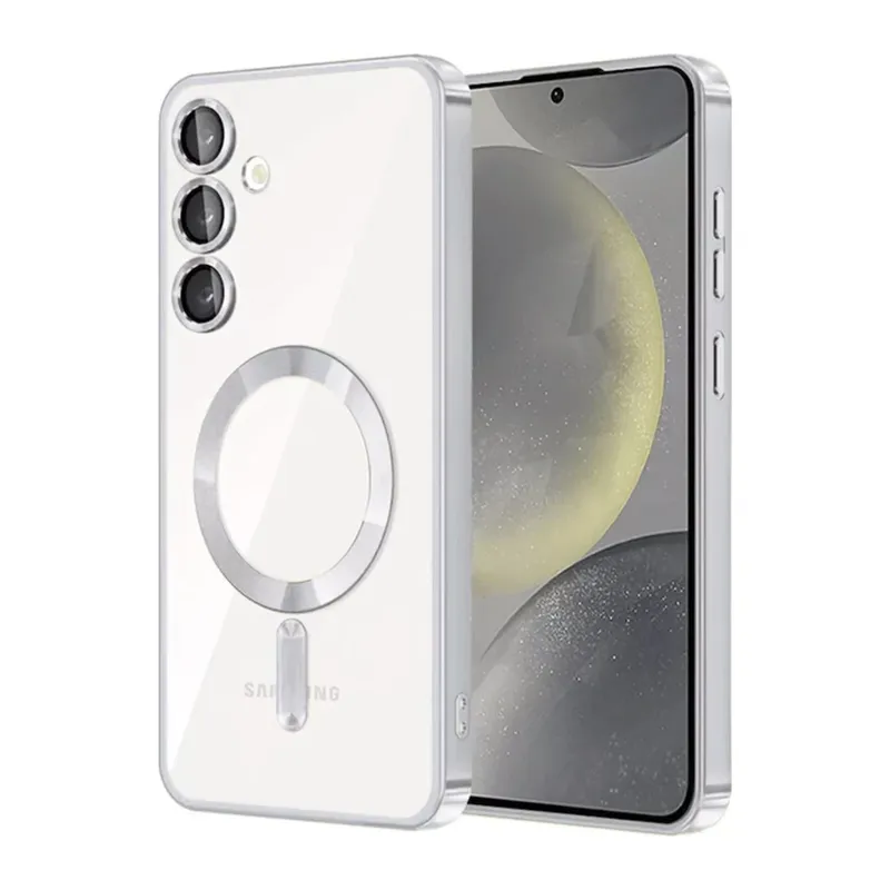 Samsung Galaxy A15 4G Uyumlu Kross Magneticsafe Kapak - Gümüş