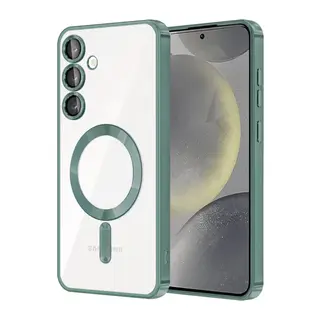 Samsung Galaxy A26 Uyumlu Kross Magneticsafe Kapak - Koyu Yeşil