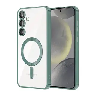 Samsung Galaxy A36 Uyumlu Kross Magneticsafe Kapak - Koyu Yeşil