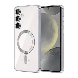 Samsung Galaxy A56 Uyumlu Kross Magneticsafe Kapak - Gümüş