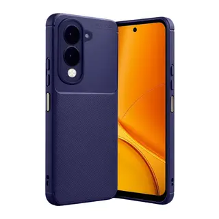 Vivo Y29S Uyumlu Auto Focus Karbon Kapak - Lacivert
