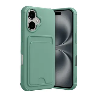 Apple iPhone 17 Uyumlu Kelvin Kartvizitli Silikon - Açık Yeşil