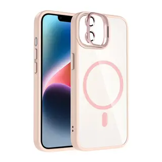 Joko Apple iPhone 11 Remim Lensli Magsafe Standlı Kapak - Pembe