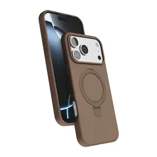 Apple iPhone 17 Pro Max Uyumlu Regal Magsafe Standlı Kapak - Çöl Titanyum