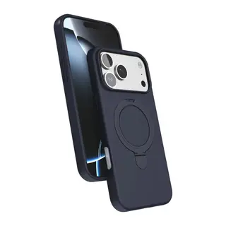 Apple iPhone 17 Pro Uyumlu Regal Magsafe Standlı Kapak - Lacivert