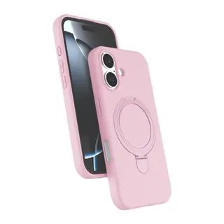Apple iPhone 17 Uyumlu Regal Magsafe Standlı Kapak - Açık Pembe