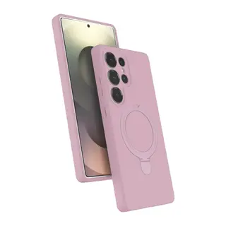 Samsung Galaxy S23 Ultra Uyumlu Regal Magsafe Standlı Kapak - Açık Pembe