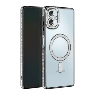 Samsung Galaxy A06 Uyumlu Joke Simli Magneticsafe Kılıf - Siyah