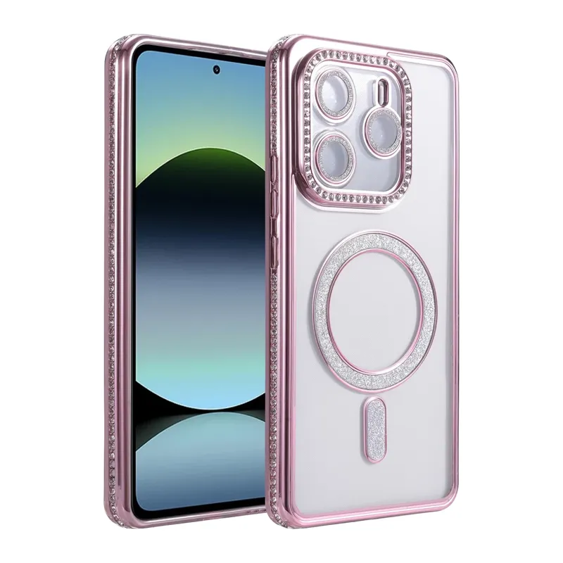 Xiaomi Redmi Note 14 4G Uyumlu Joke Simli Magneticsafe Kılıf - Pembe