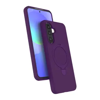 Samsung Galaxy A17 5G Uyumlu Regal Magsafe Standlı Kapak - Derin Mor
