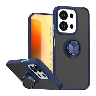 Xiaomi Redmi 15C 4G Uyumlu Montreal Yüzüklü Silikon Kapak - Lacivert