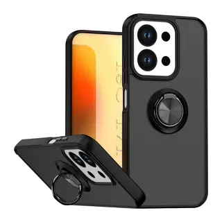 Xiaomi Redmi 15C 4G Uyumlu Montreal Yüzüklü Silikon Kapak - Siyah