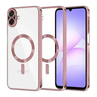 Samsung Galaxy A07 4G Uyumlu Kross Magneticsafe Kapak - Rose