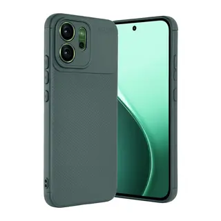Oppo Reno 14F Uyumlu Auto Focus Karbon Kapak - Koyu Yeşil
