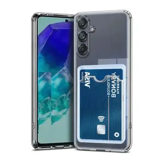 Samsung Galaxy A17 5G Uyumlu Kart Şeffaf Silikon - Şeffaf