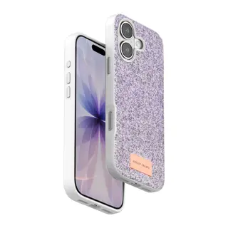 Onegif Apple iPhone 17 Uyumlu Bright Simli Kapak - Lila