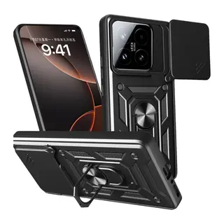 Xiaomi Mi 15T Uyumlu Pars Lens Yüzüklü Silikon - Siyah