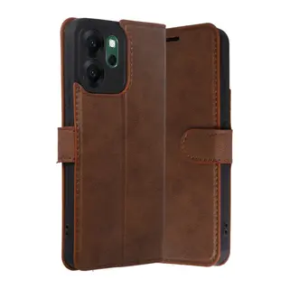 Oppo Reno 14F Uyumlu Trend S Plus Kapaklı Kılıf - Taba