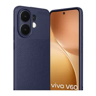 Vivo V60 5G Uyumlu Auto Focus Karbon Kapak - Lacivert