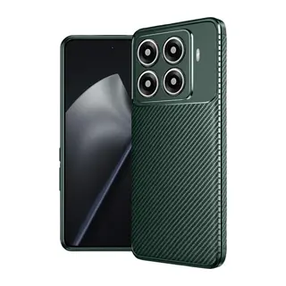 Xiaomi Mi 15T Pro Uyumlu Auto Focus Karbon Kapak - Koyu Yeşil
