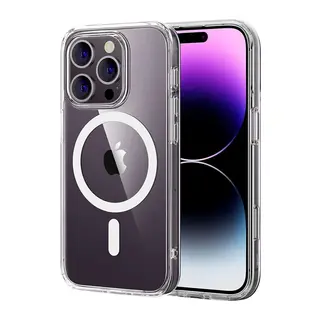 Apple iPhone 16 Pro Max Uyumlu Combo Sert Şeffaf Magsafe Kapak - Şeffaf