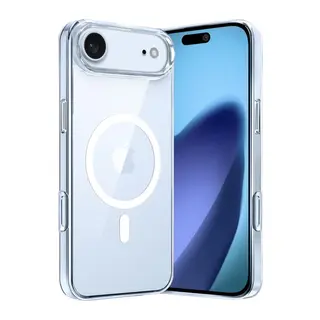 Apple iPhone 17 Uyumlu Air Uyumlu Combo Sert Şeffaf Magsafe Kapak - Şeffaf