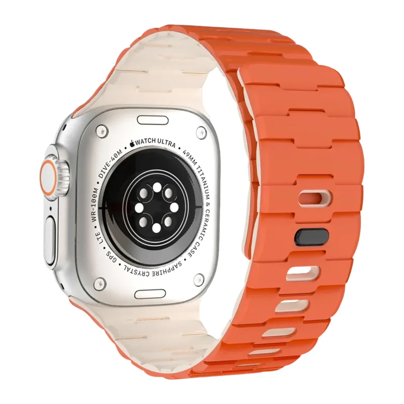 Apple Watch Ultra 49mm Uyumlu Wowen Kordon - Turuncu