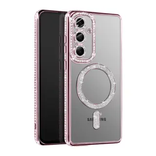 Samsung Galaxy S26 Plus Uyumlu Joke Simli Magneticsafe Kılıf - Pembe