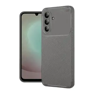 Samsung Galaxy A56 Uyumlu Kılıf Auto Focus Karbon Kapak - Gri