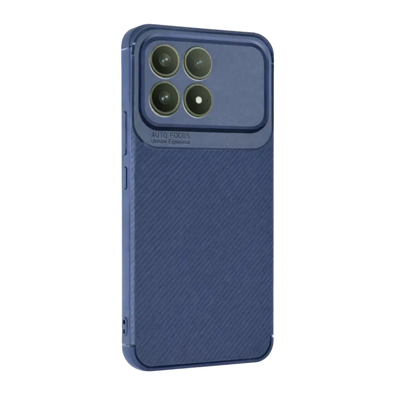 Xiaomi Poco F8 Pro Uyumlu Auto Focus Karbon Kapak - Lacivert