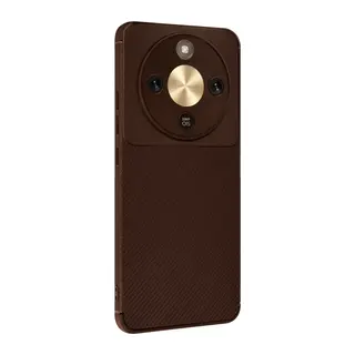 Huawei Honor Magic 8 Lite Uyumlu Auto Focus Karbon Kapak - Kahverengi