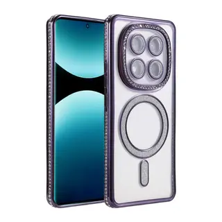 Xiaomi Redmi Note 15 Pro Plus 5G Uyumlu Joke Simli Magneticsafe Kılıf - Derin Mor