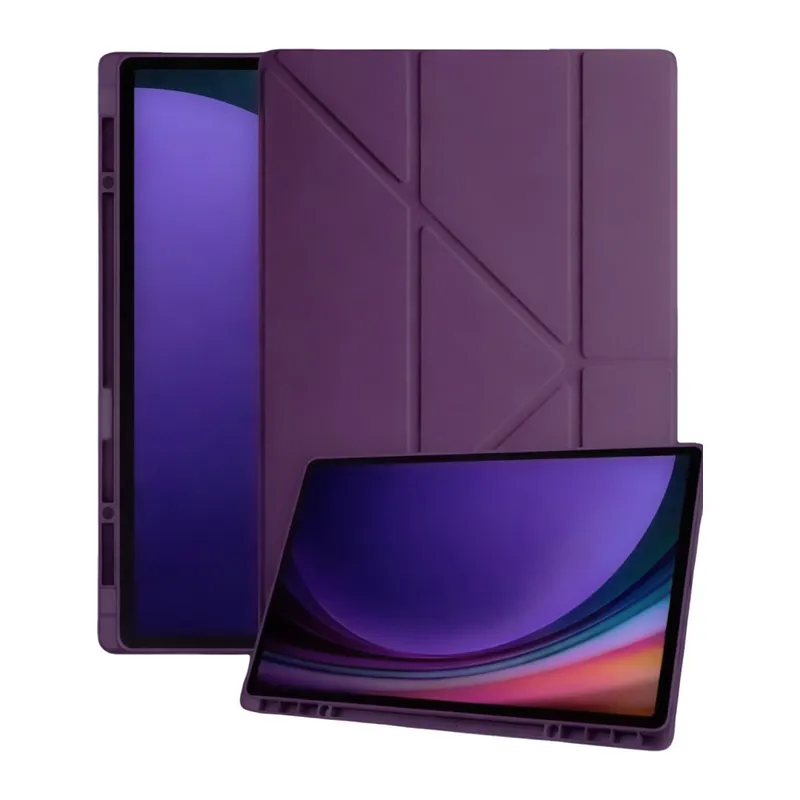 Galaxy Tab A11 Plus Kalemlikli Mars Tablet Kılıfı - Mürdüm