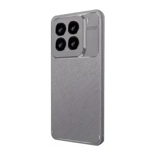 Xiaomi Mi 15 Uyumlu Kılıf Auto Focus Karbon Kapak - Gri