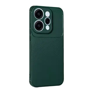 Oppo Reno 15 Uyumlu Auto Focus Karbon Kapak - Koyu Yeşil