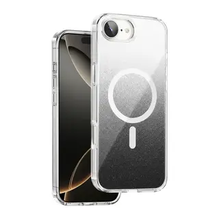 Onegif Apple iPhone 17E Uyumlu Sora Simli Magsafe Kapak - Siyah